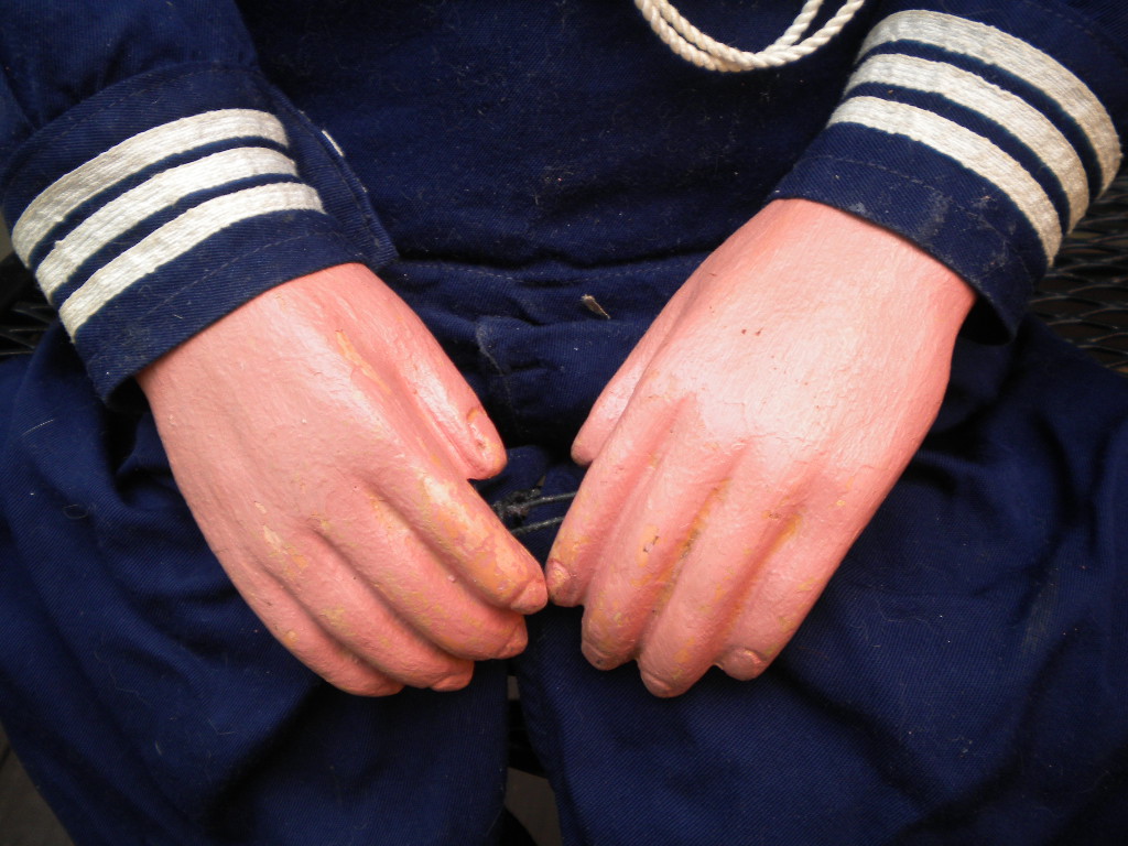 Woody As Used by Walter Olsen, a ventriloquist figure attributed to Frank Marshall