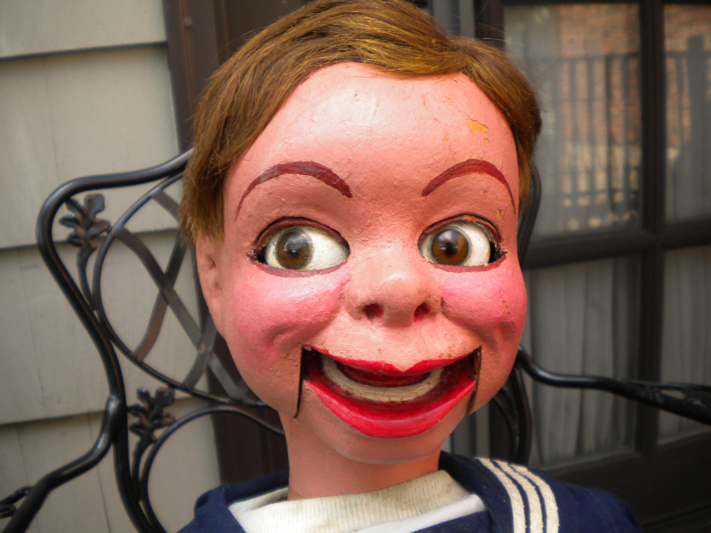 Woody As Used by Walter Olsen, a ventriloquist figure attributed to Frank Marshall
