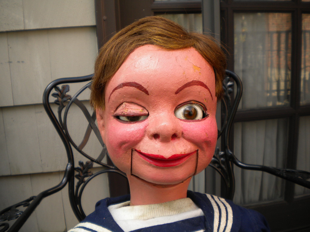 Woody As Used by Walter Olsen, a ventriloquist figure attributed to Frank Marshall