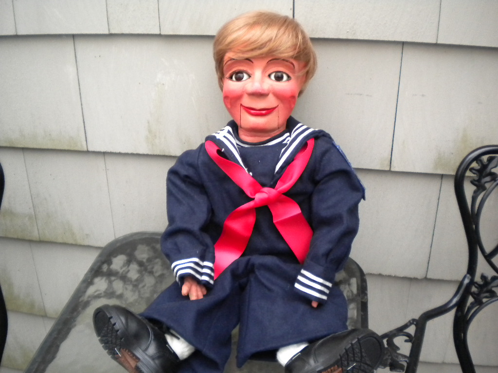 A Tiny, a ventriloquist figure attributed to Frank Marshall