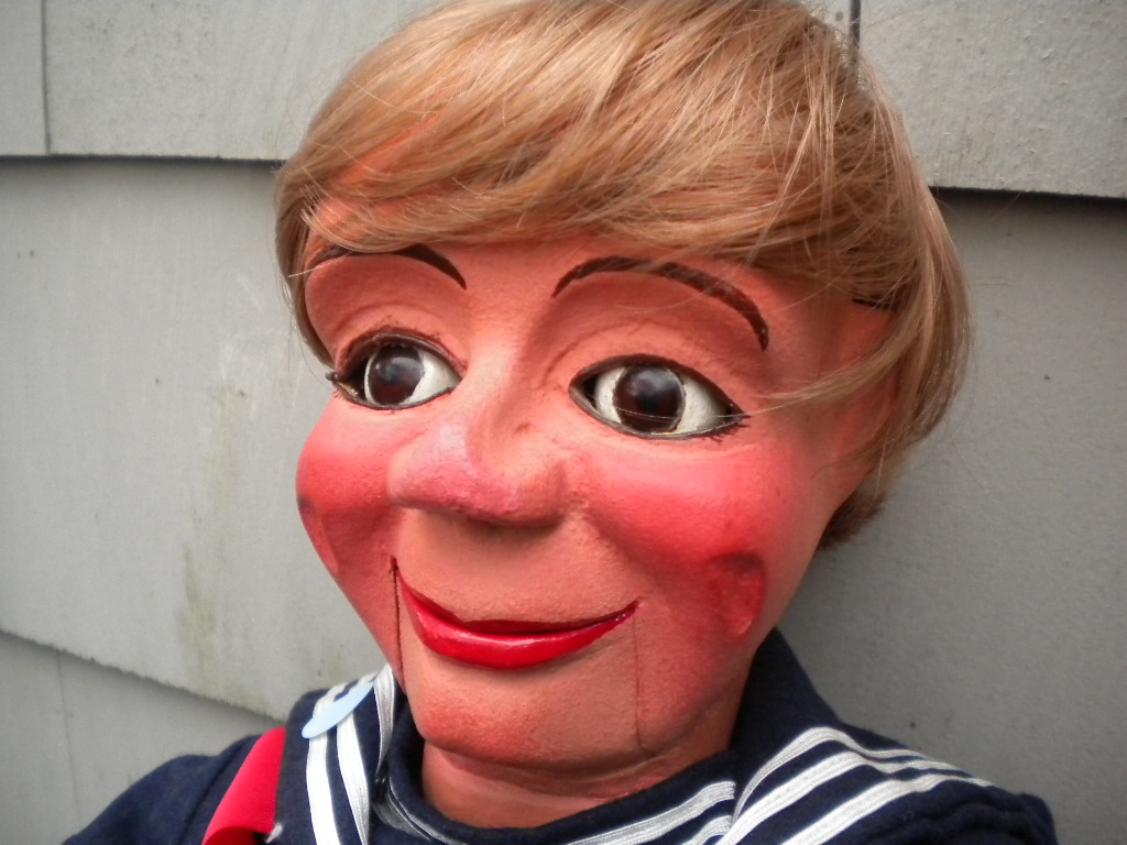 A Tiny, a ventriloquist figure attributed to Frank Marshall
