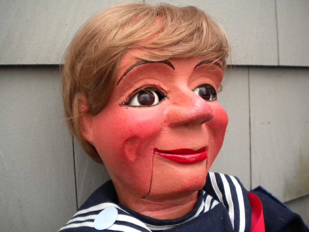 A Tiny, a ventriloquist figure attributed to Frank Marshall