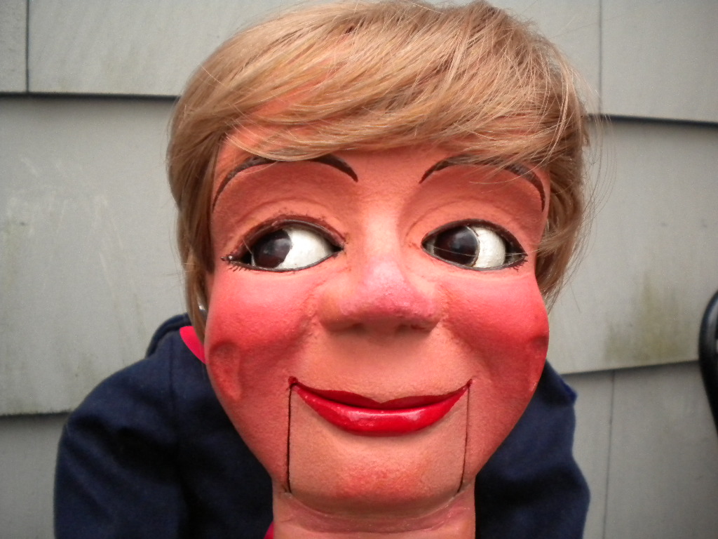 A Tiny, a ventriloquist figure attributed to Frank Marshall