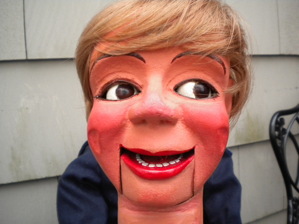A Tiny, a ventriloquist figure attributed to Frank Marshall