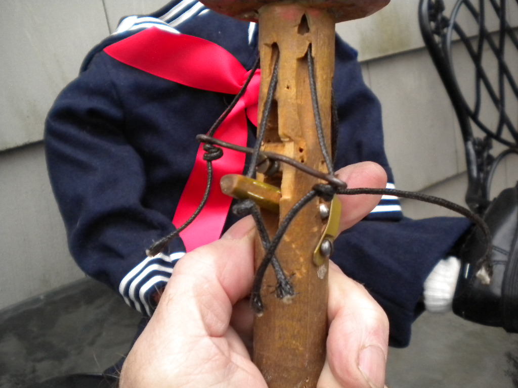 A Tiny, a ventriloquist figure attributed to Frank Marshall