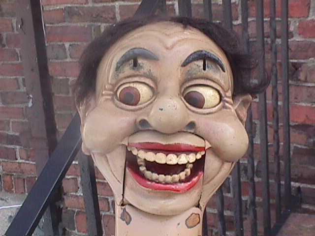 Floyd Bradbury and Wally 1965, a ventriloquist figure attributed to George & Glenn McElroy