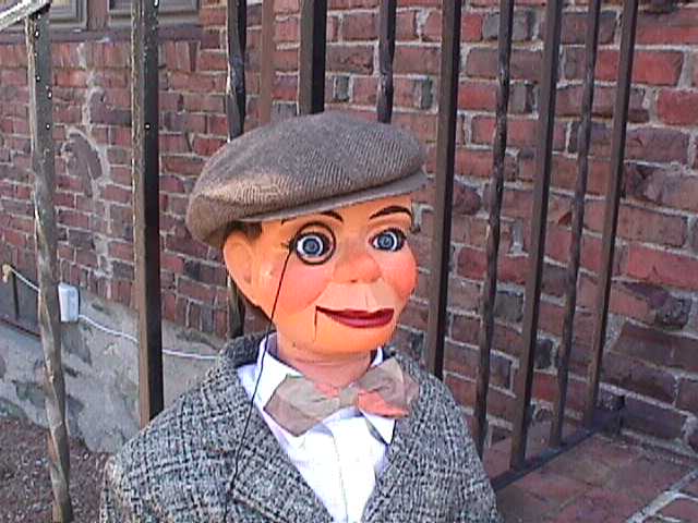Harlie McCarthy, a ventriloquist figure attributed to Madame & George Pinxy Larson