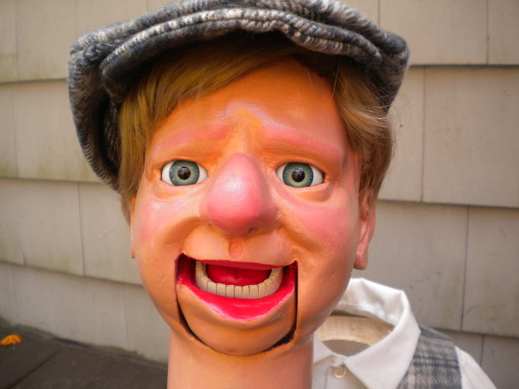 WC Fields, a ventriloquist figure attributed to Tony Davis