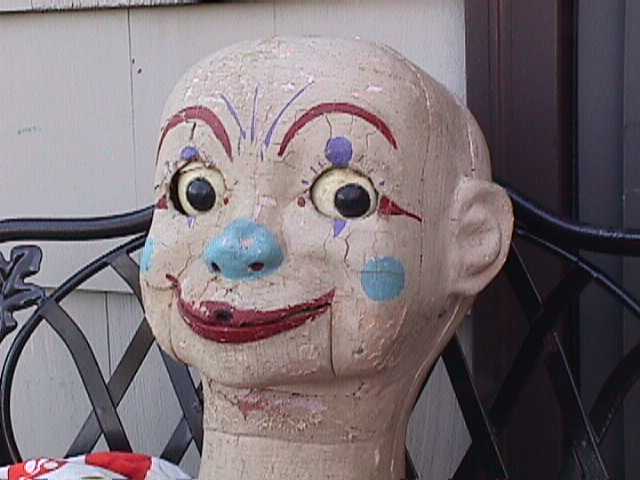 Clown and/or Folk Art, a ventriloquist figure attributed to J.C. Turner