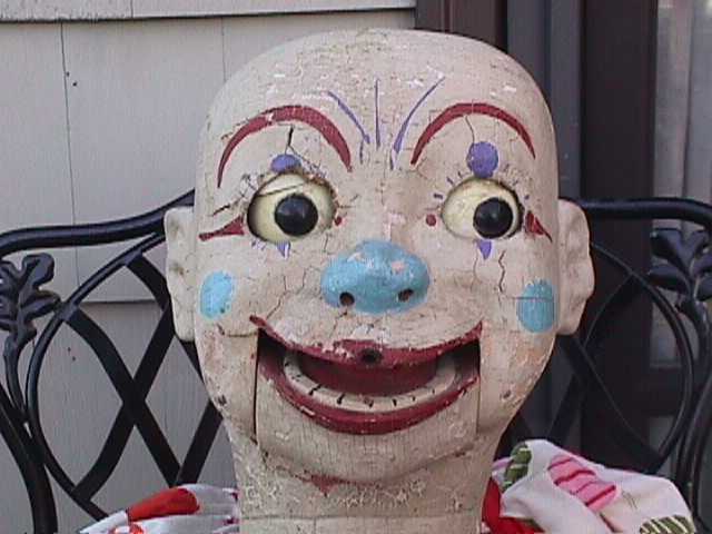 Clown and/or Folk Art, a ventriloquist figure attributed to J.C. Turner